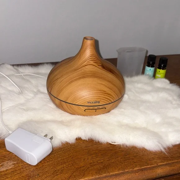 VicTsing Wood Grain Essential Oil Diffuser - Picture 1 of 7